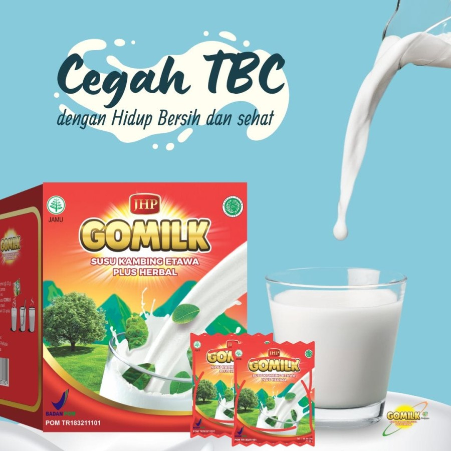 Jual GOMILK SACHET 1 BOX Netto 1KG Isi 40 Sachet GOMILK SUSU