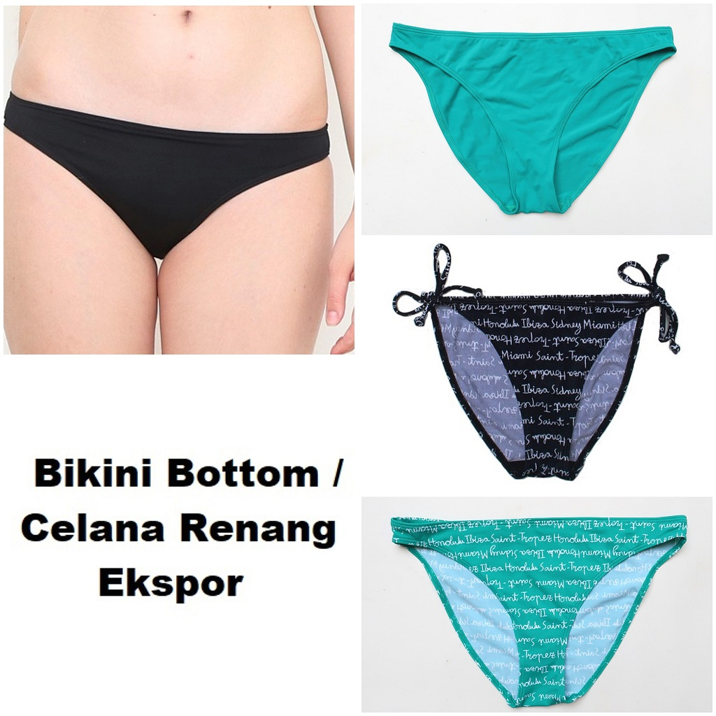 Jual Bikini Bottom Celana Renang Wanita Eskpor Murah Swimwear