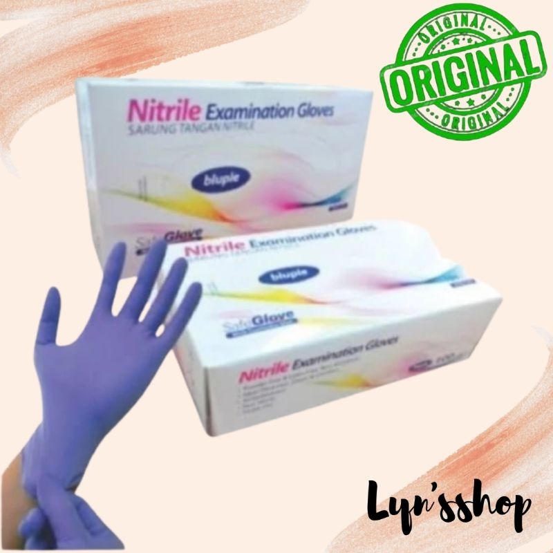 Jual Sarung Tangan Nitrile Safeglove Handscoon Isi 100pcs Box Shopee