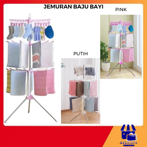 Jual Rak Jemuran Baju Bayi Rak Jemuran Handuk Menara Bayi Kaos Kaki