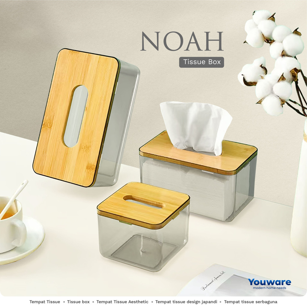 Jual Youware Noah Transparent Tissue Box Kotak Tisu Tranparan