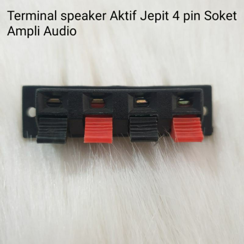 Jual Terminal Speaker Jepit 4 Pin Soket Ampli Audio Aktif Shopee