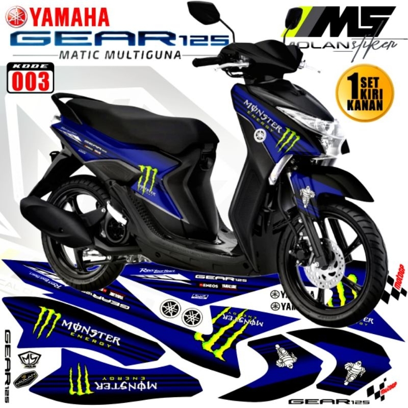 Jual Decal Sticker Striping Variasi Yamaha Mio GEAR 125 Decal Semi