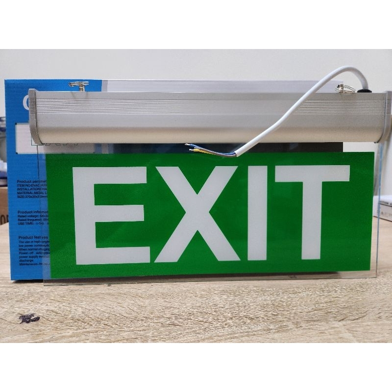 Jual LAMPU EXIT LED LAMPU DARURAT EXIT SIGN ACRYLIC Shopee Indonesia