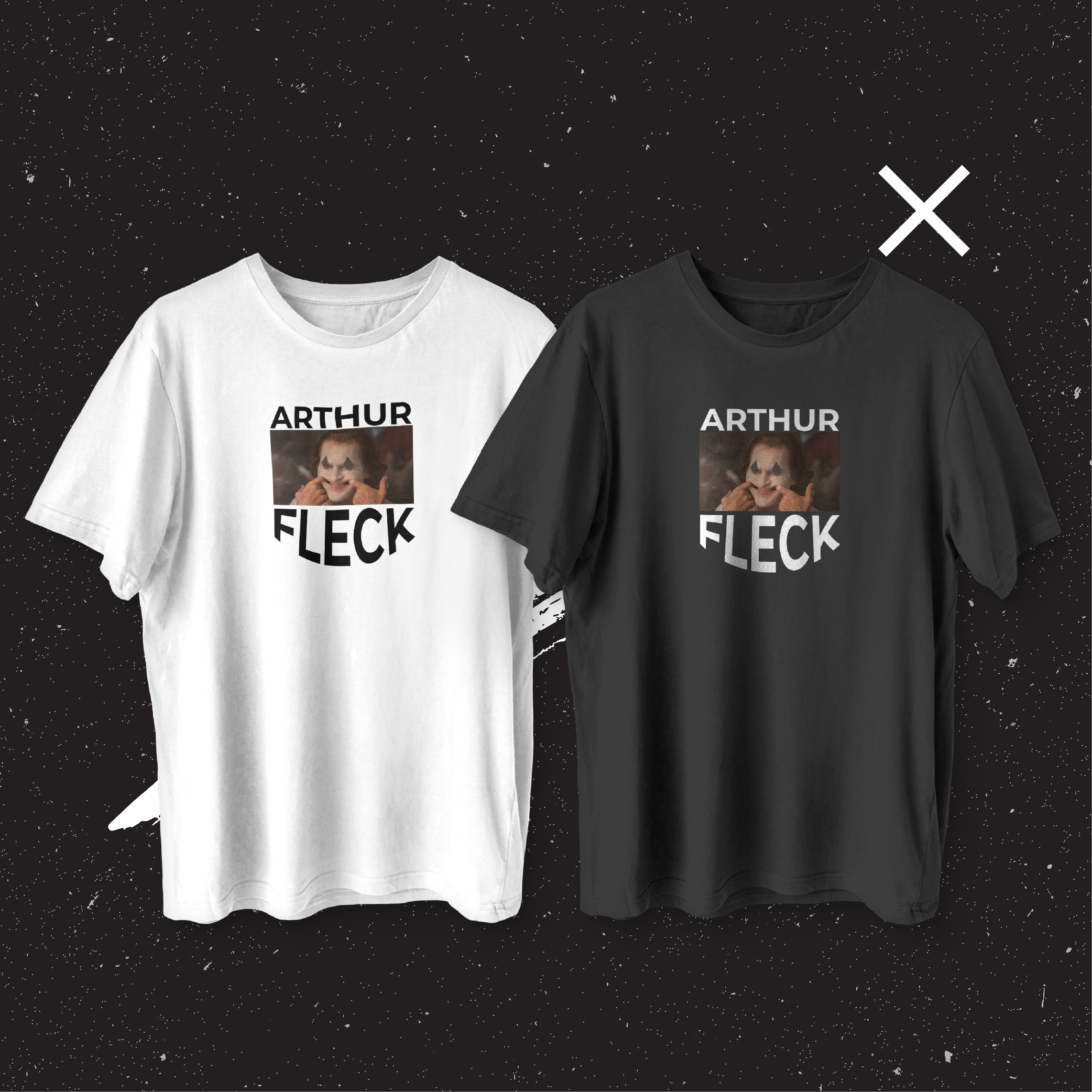 Jual Scanedrome Kaos Film Arthur Fleck T Shirt Black Hitam Dan White