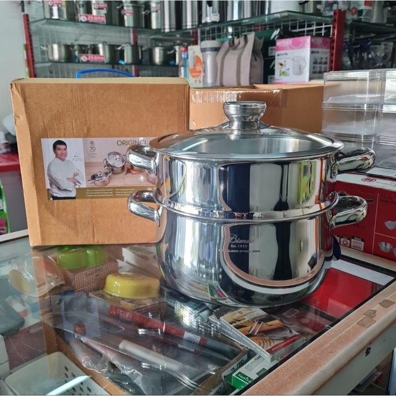 Jual B2001524 Steamer Bima Origin Classic D24cm W Glass Lid SUS 304