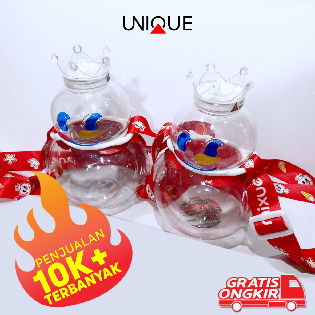 Jual UNIQUE BOTOL MIXUE SNOW KING 700ML BOTOL MINUM 700ML 1LITER BOTTLE