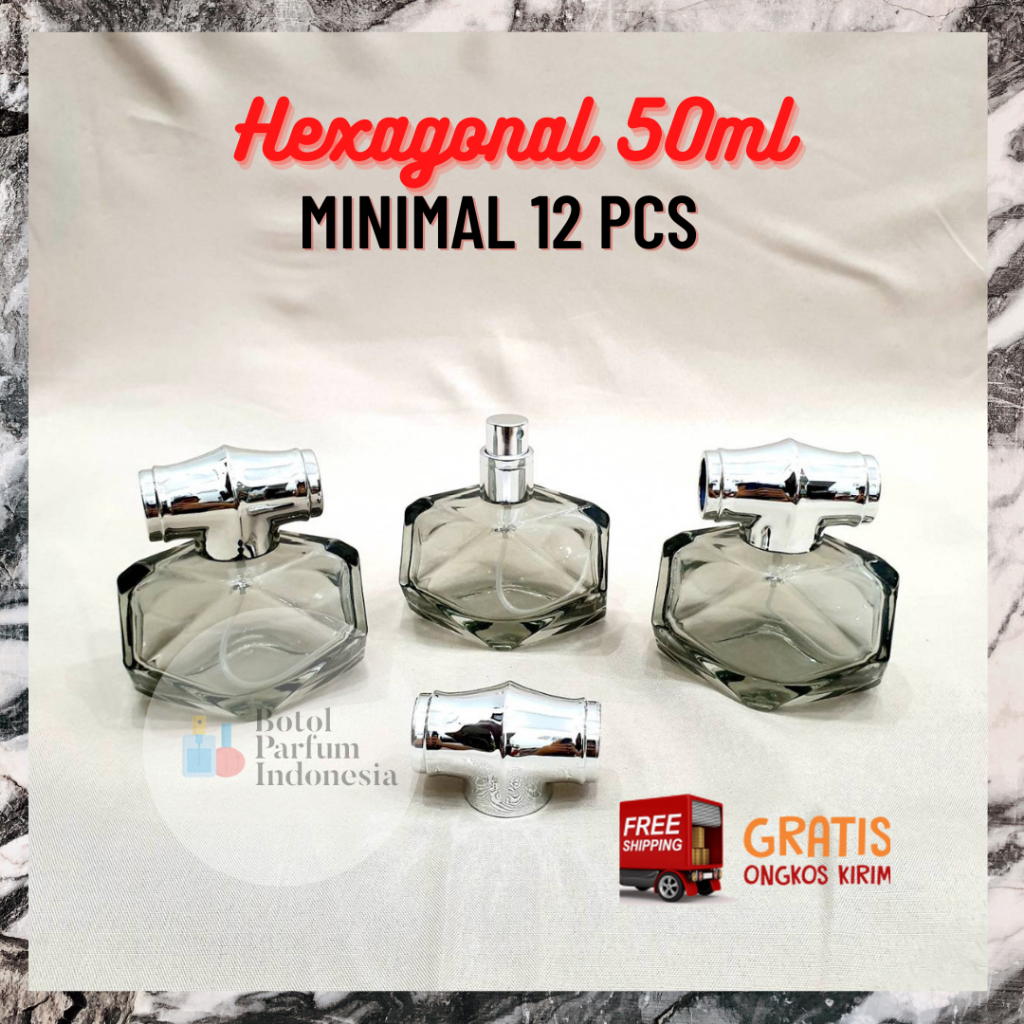 Jual Botol Parfum Hexagonal Ml Drat Putar Botol Parfum Kosong