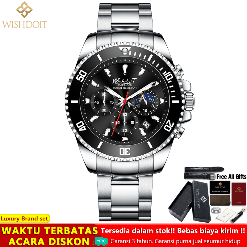 Jual Wishdoit Jam Tangan Pria Anti Air Original Terbaru Keren Laki Laki