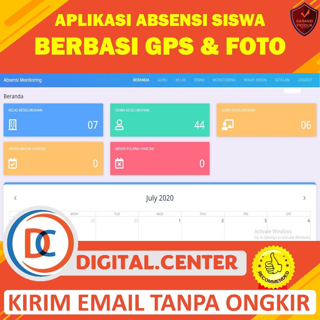 Jual Aplikasi Absensi Ssiswa Berbasis Gps Foto Selfie Dan Notifikasi