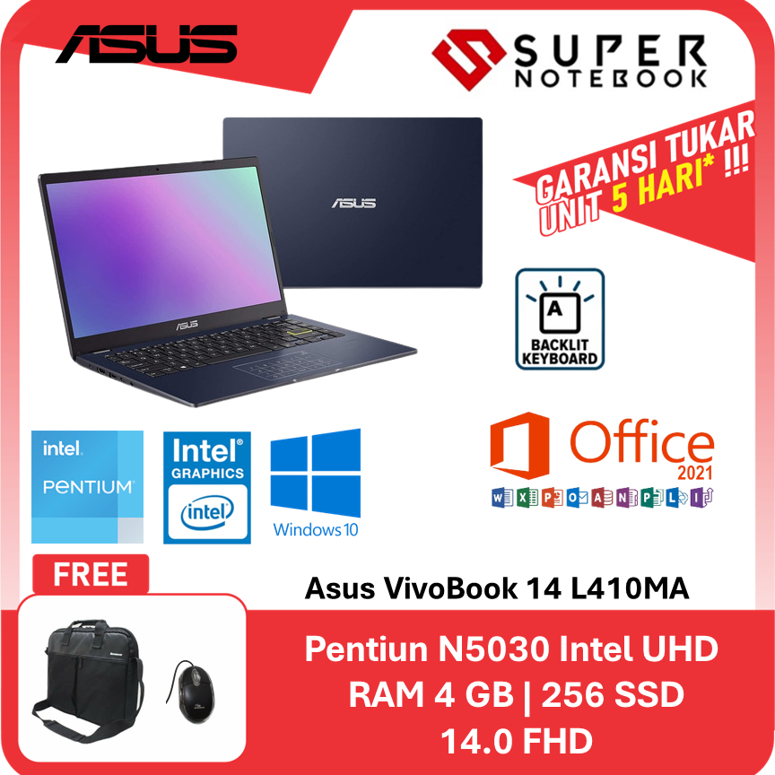 Jual Laptop Asus Vivobook L Ma Pentium Silver N Gb Gb Ssd