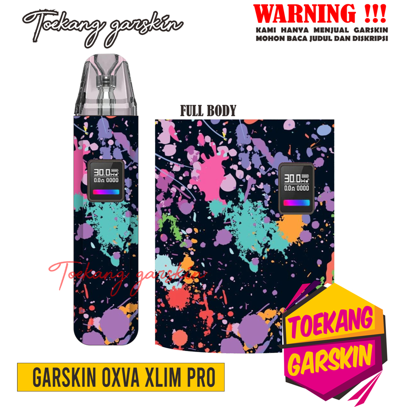 Jual Garskin Oxva Xlim Pro Skin Wrap Sticker Color Splash Shopee