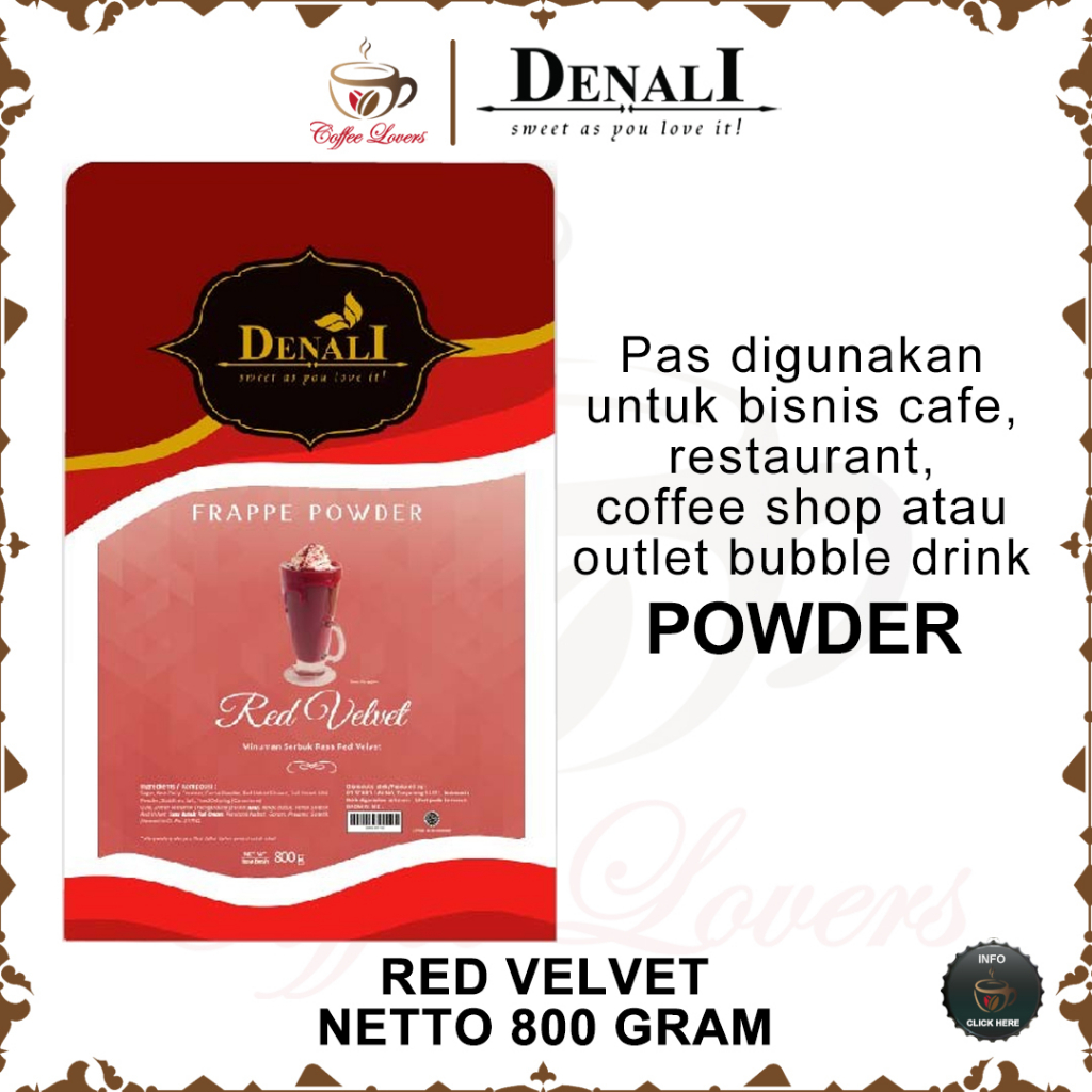 Jual Denali Powder Minuman Frappe Signature Denali Minuman Bubuk Rasa