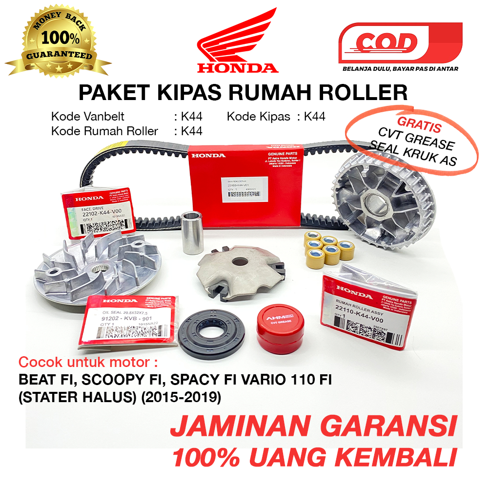 Jual GRATIS EMAS PAKET RUMAH ROLLER ASSY SET BEAT POP STATER HALUS