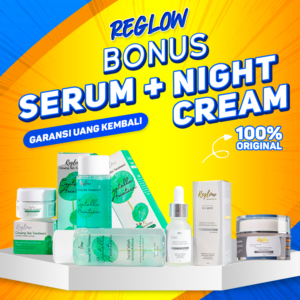 Jual Re Glow Series Original Bpom Reglow Skincare Reglow Paket Glowing