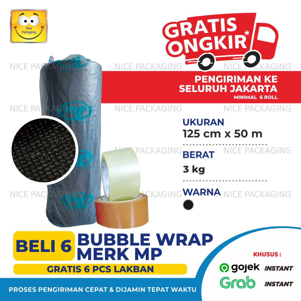 Jual Mp Plastik Bubble Hitam Uk Cm X Mtr Bubble Wrap Hitam