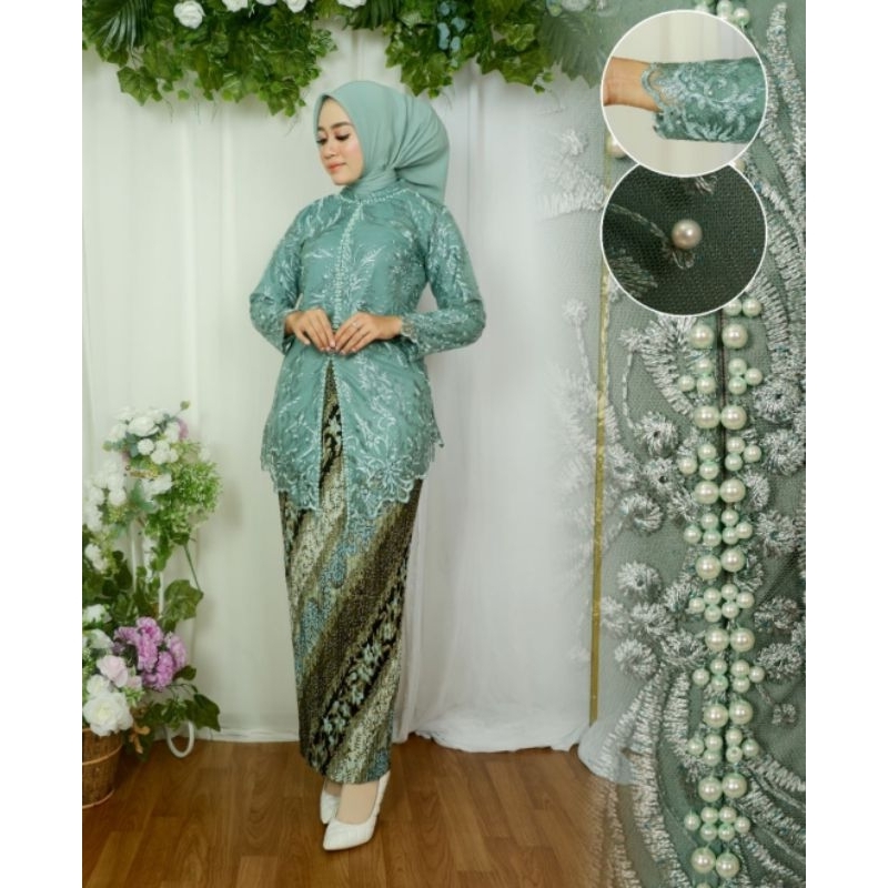 Jual Realpitc Setelan Tunik Tille Maharani Kebaya Wisuda Kebaya