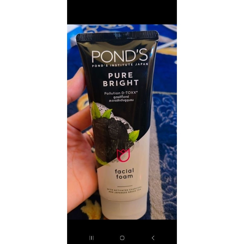 Jual Ponds Pure Bright Gr Facial Foam Hitam Shopee Indonesia