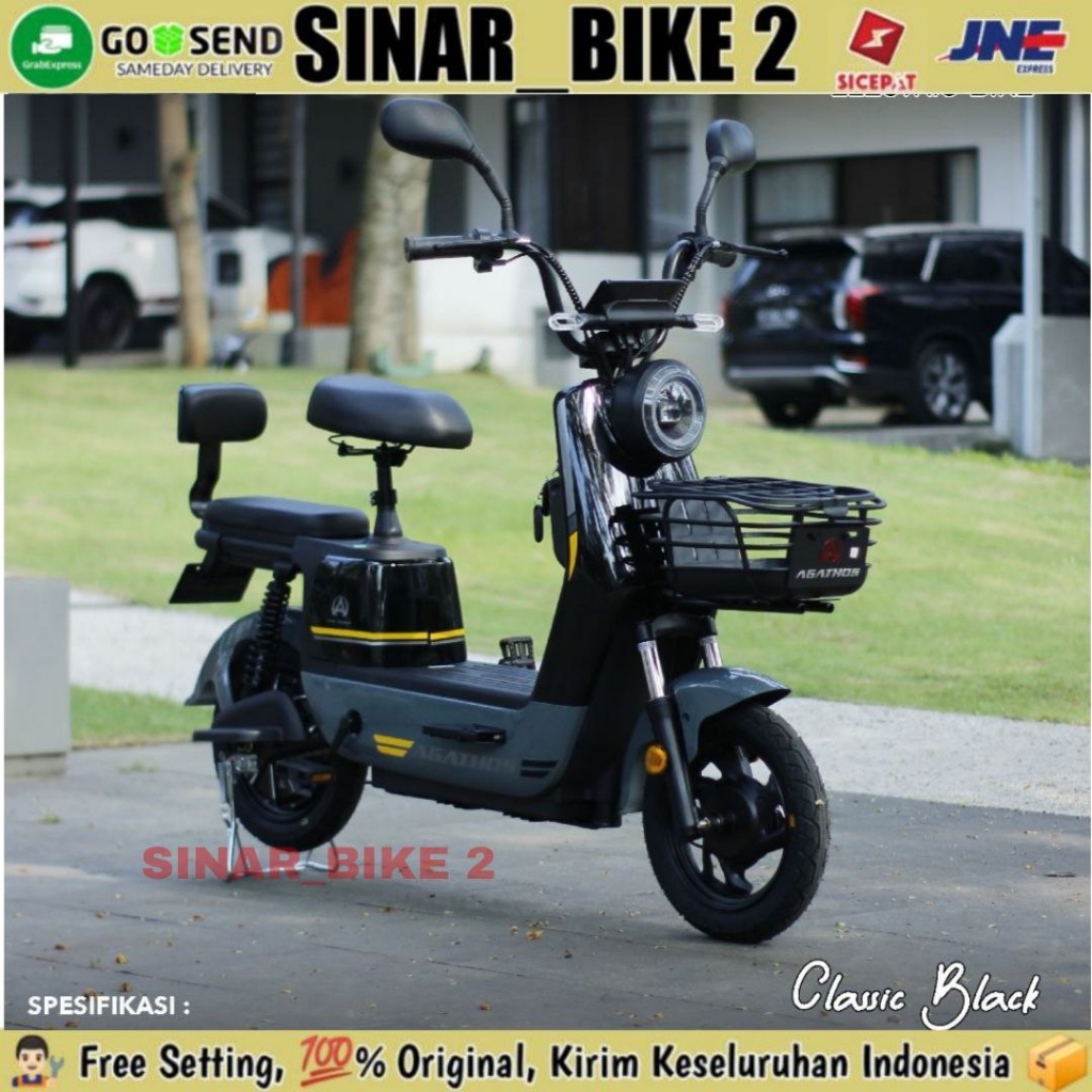 Jual Sepeda Listrik AGATHOS AE 350 500 Watt Electric E Bike 48V 12 Ah