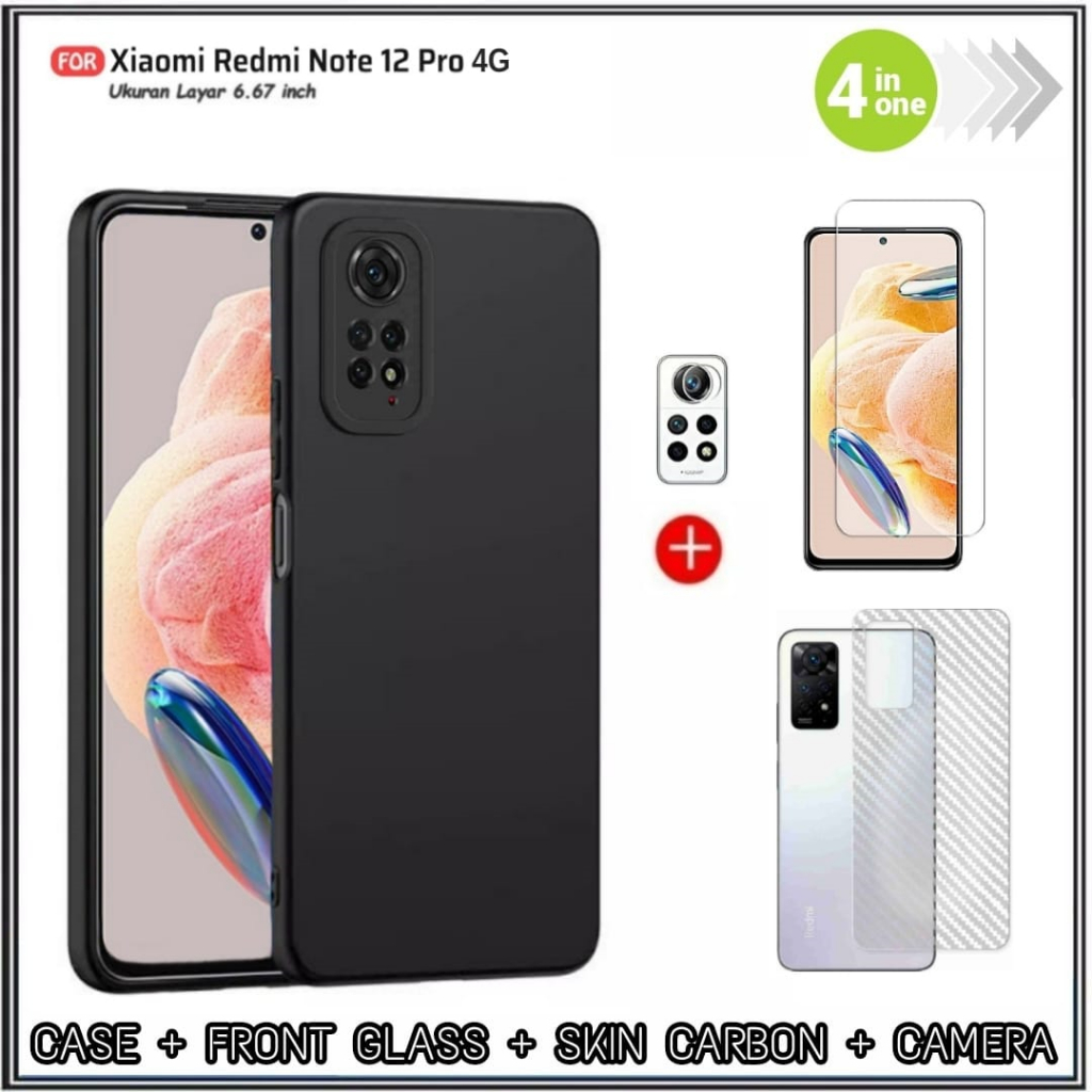 Jual Promo Paket In Case Redmi Note Pro G Soft Case Black Matte