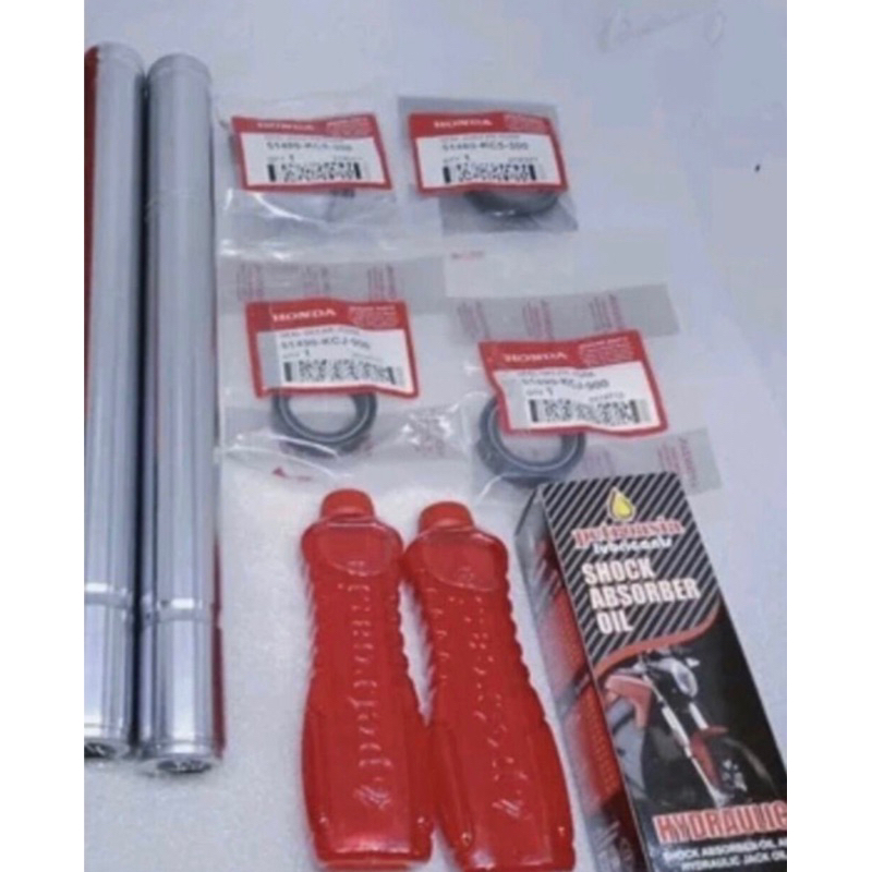 Jual Bisa Cod Paket As Shock Depan Set Kiri Kanan Seal Shock Seal Abu