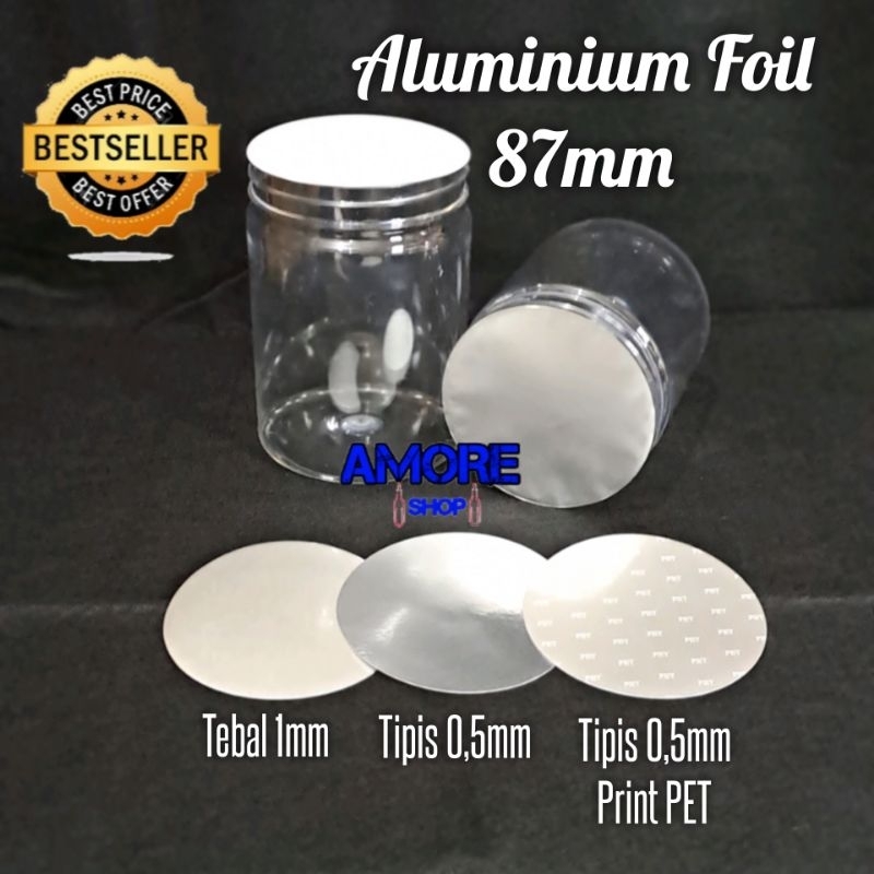 Jual Segel Aluminium Foil 87mm Inductions Seal Alumunium Foil Toples