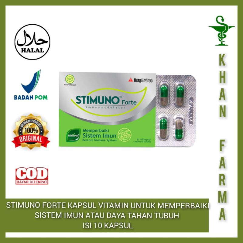 Jual STIMUNO KAPSUL SUPLEMEN UNTUK DAYA TAHAN TUBUH ISI 10 KAPSUL