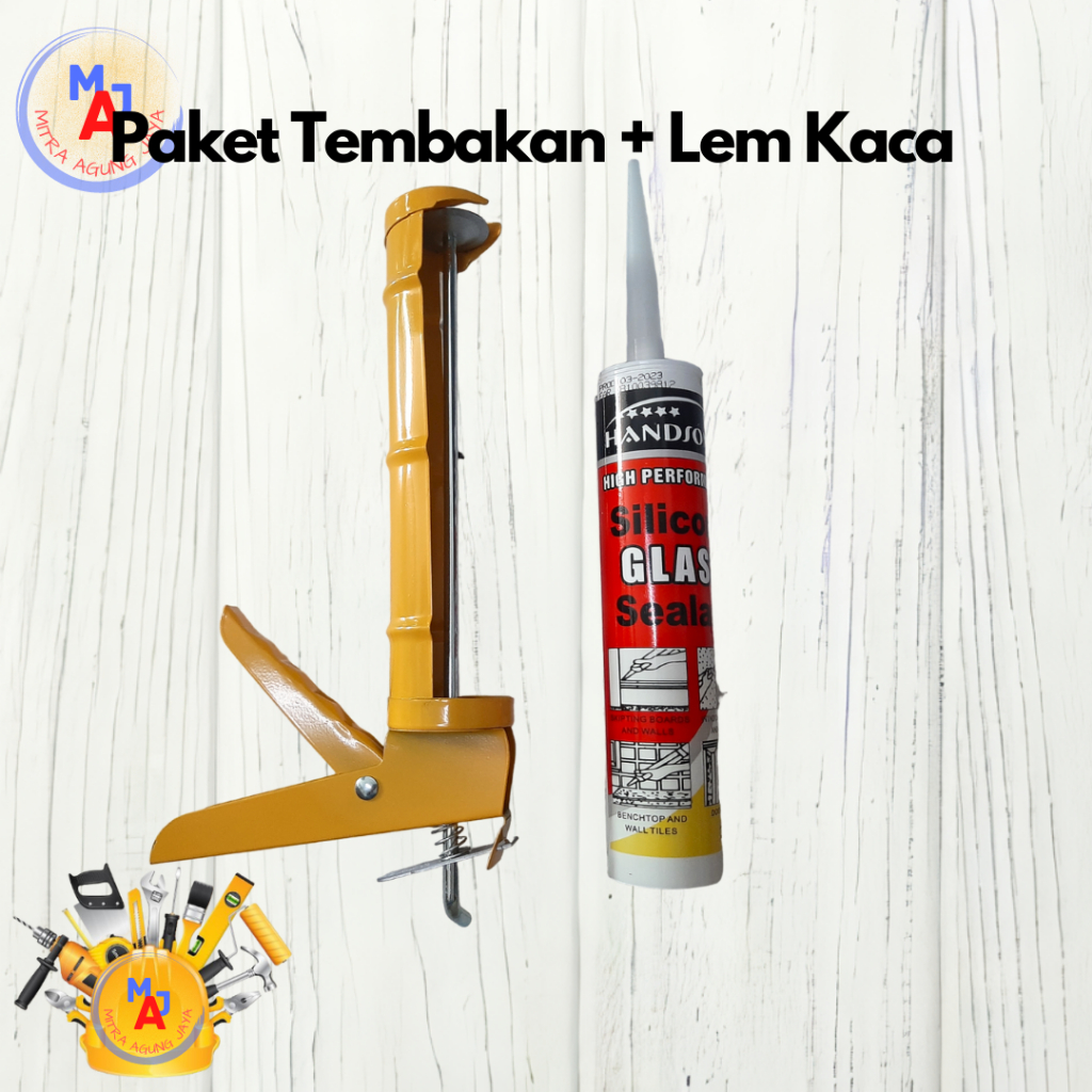 Jual Handsome Lem Silicone Sealent Kaca Acetic Silen White Black