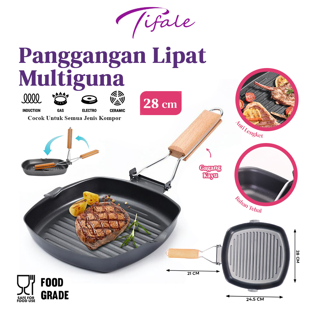 Jual Tifale Panci Panggang Lipat Tempat Alat Pemanggang Bbq Panggangan