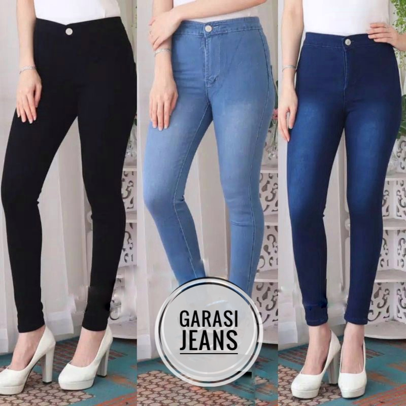 Jual Celana Jeans Wanita Highwaist Jeans Tebal Shopee Indonesia