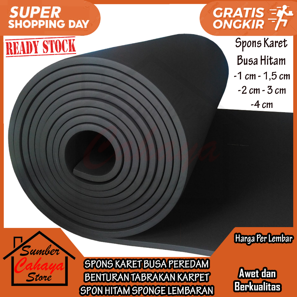 Jual Kargo SPONS KARET BUSA TEBAL 1cm 1 5cm 2cm 3cm 4cm PEREDAM