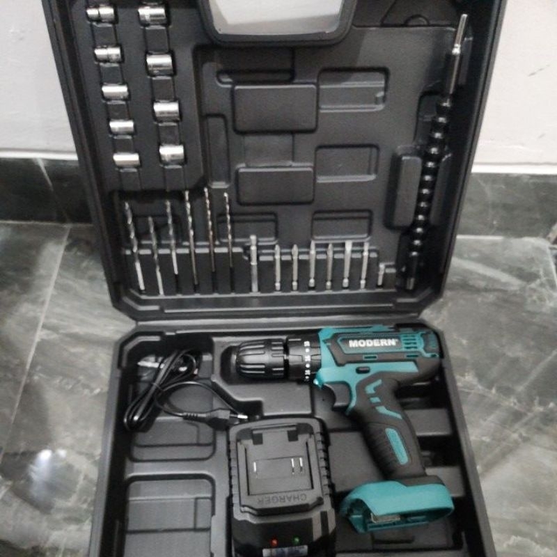 Jual Mesin Bor Cas Beton Impact V Tembok Set Komplit Cordless Hammer