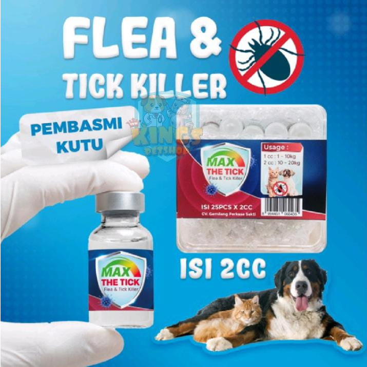 Jual Anti Kutu Tetes Hewan Max The Tick Pcs Shopee Indonesia