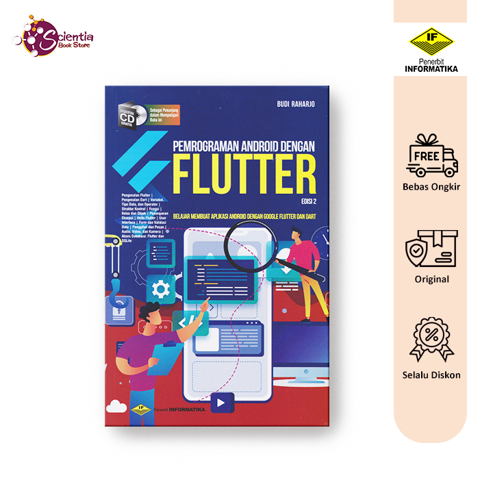 Jual Buku Pemrograman Android Dengan Flutter Informatika Budi