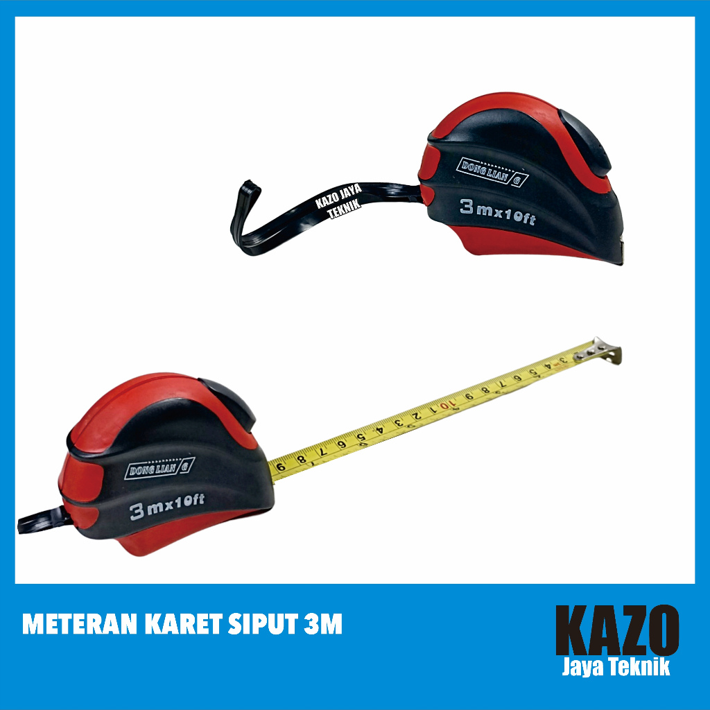 Jual Meteran Karet Siput M Meteran Tangan Autostop Shopee Indonesia