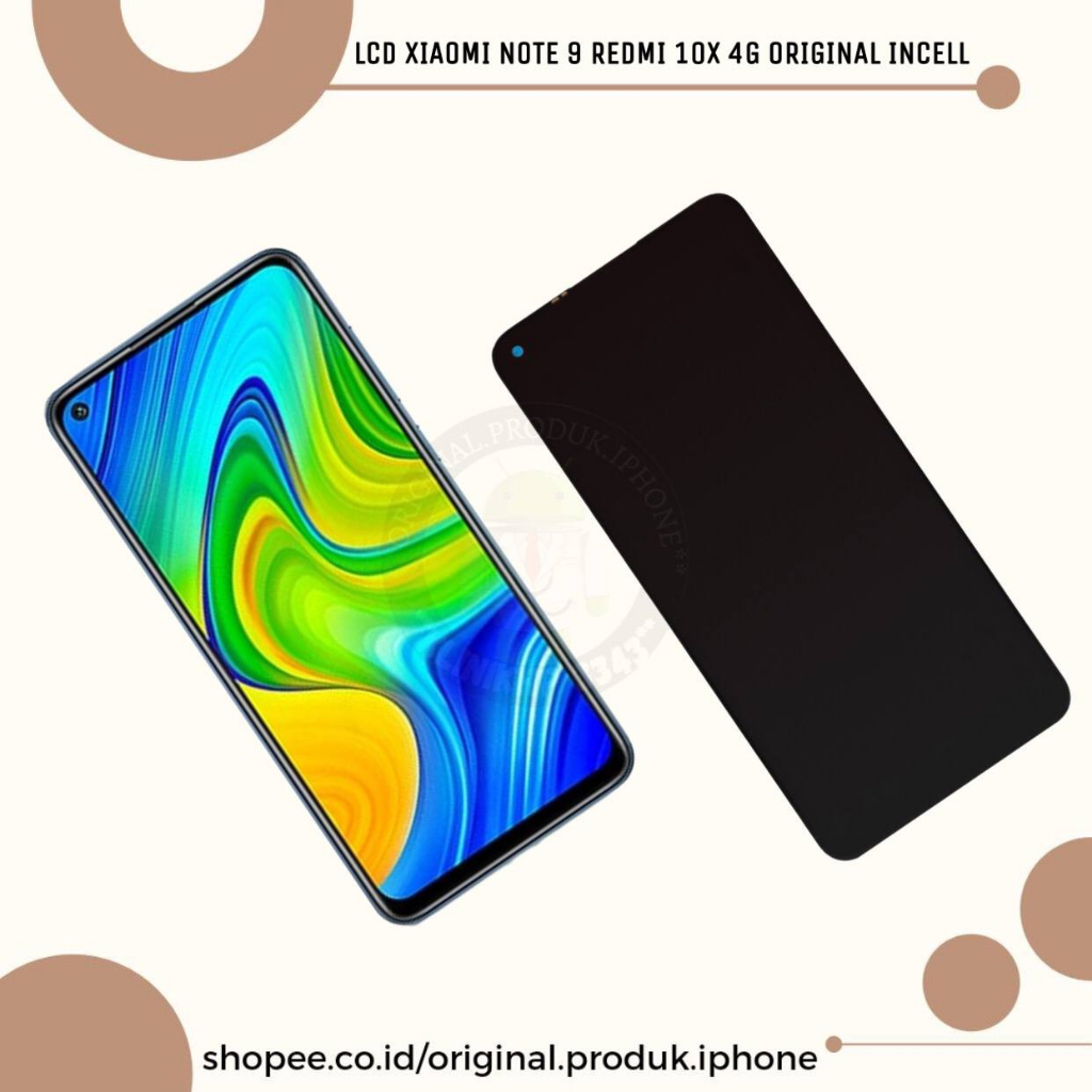 Jual LCD TOUCHSCREEN XIAOMI REDMI NOTE 9 10X 4G FULLSET BLACK INCELL