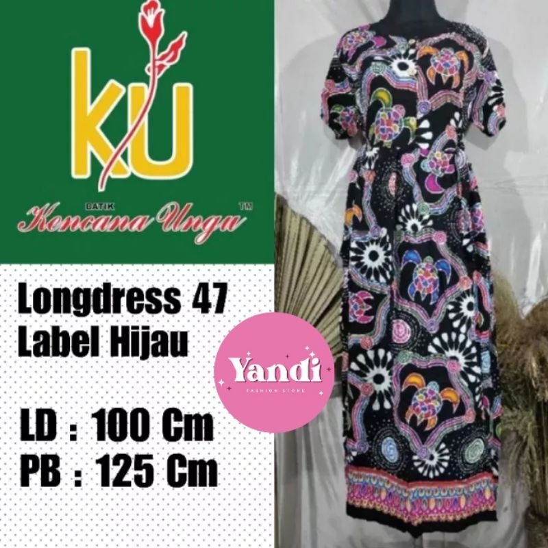 Jual Kencana Ungu Ori Longdress Ld Cm Label Hijau Shopee Indonesia