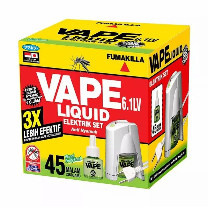 Jual FUMAKILLA LIQUID VAPE ELEKTRIK SET CLD Ultra 45 Malam Vape