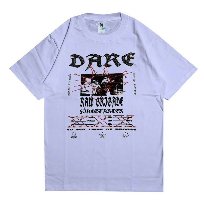 Jual Kaos Band Hardcore Dare Raw Brigade Tag Merchcons Shopee Indonesia