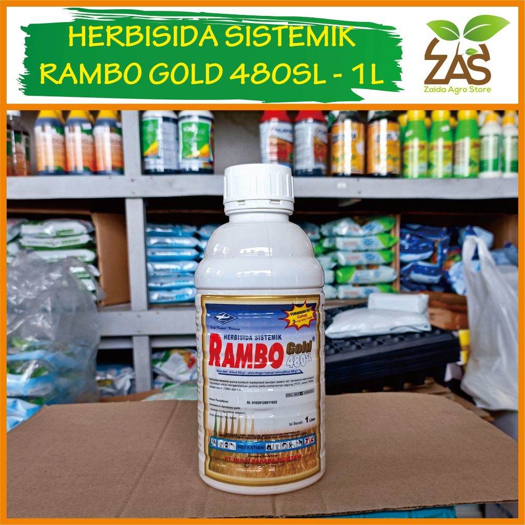 Jual RAMBO GOLD 480 SL HERBISIDA SISTEMIK 1 LITER Shopee Indonesia