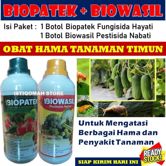 Jual Obat Hama Timun Terbaik Biopatek Biowasil Fungisida Dan