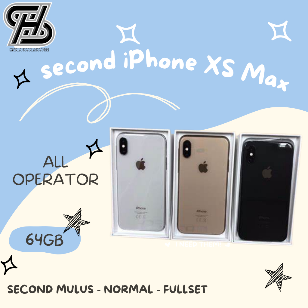 Jual Second Iphone Xs Max Gb Original Mulus Fullset All Operator