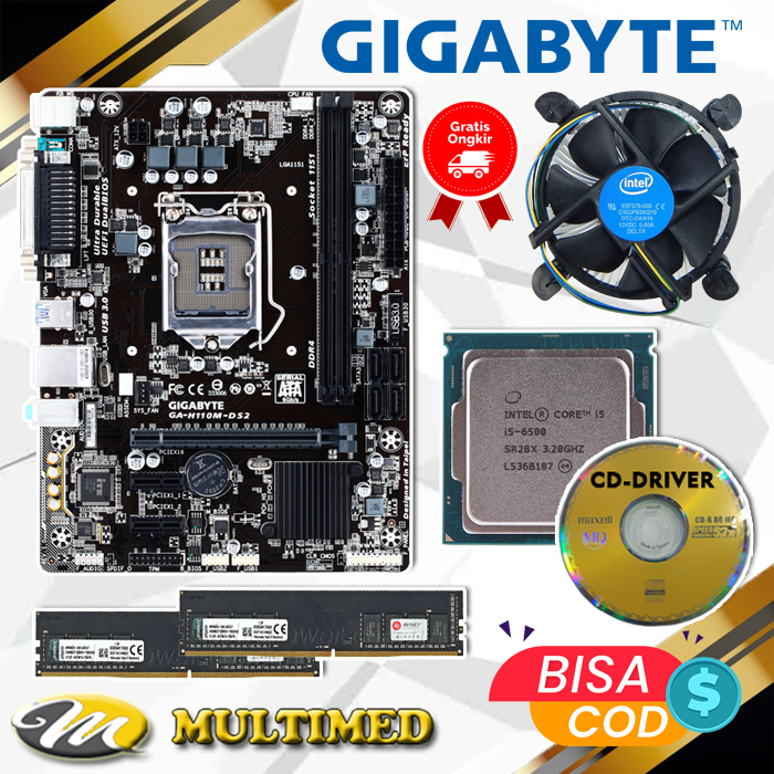 Jual Paket Motherboard Socket Lga H Ddr Core I Fan