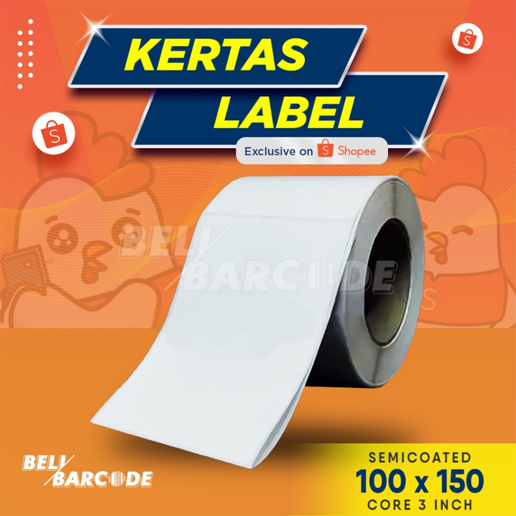 Jual Stiker Label Barcode X Mm Semicoated Line Isi Core