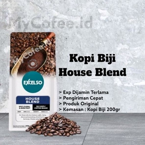 Jual EXCELSO KOPI BIJI HOUSE BLEND 200G Shopee Indonesia