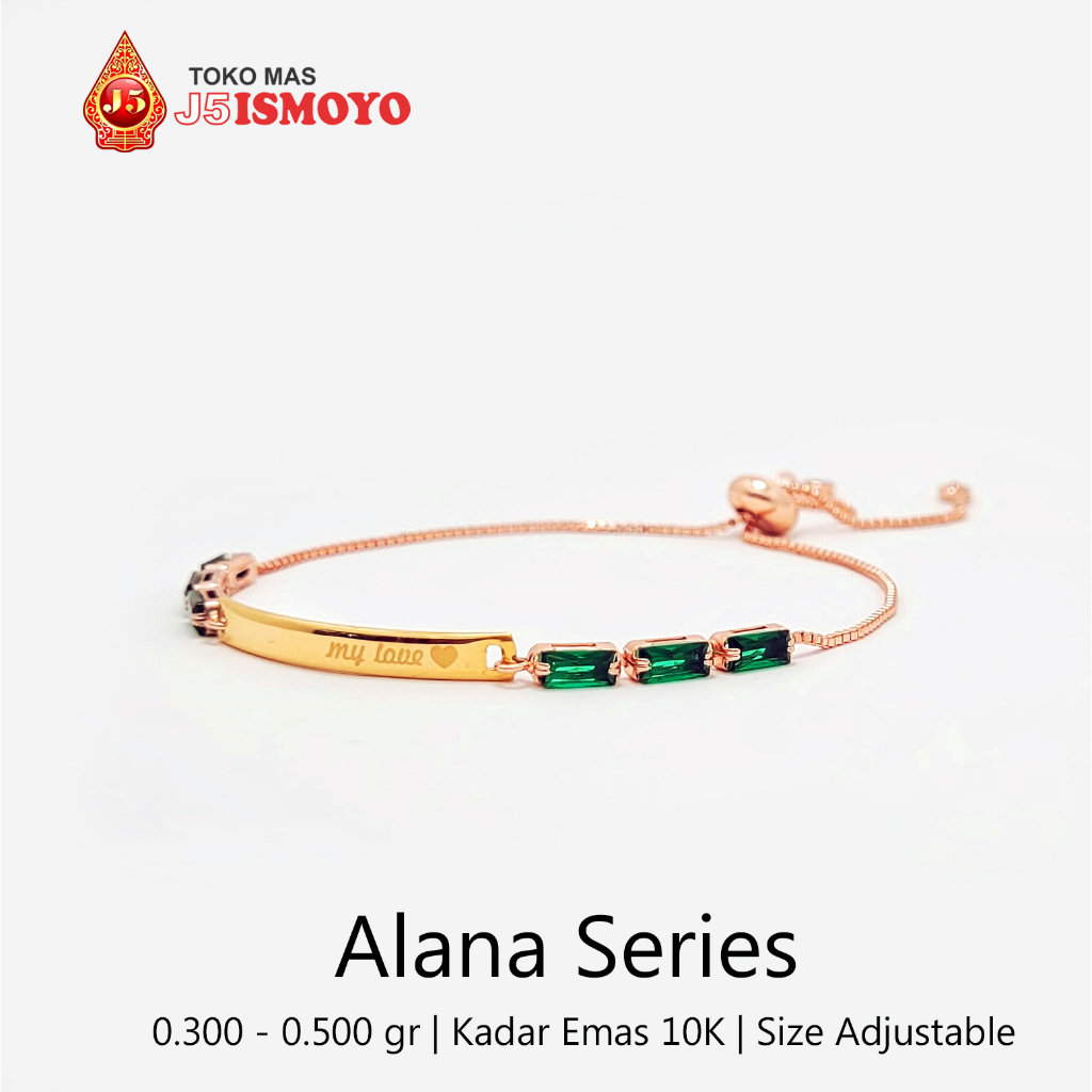 Jual Gelang Tali Serut Kombinasi Emas Alana BTPU J5 Ismoyo Shopee