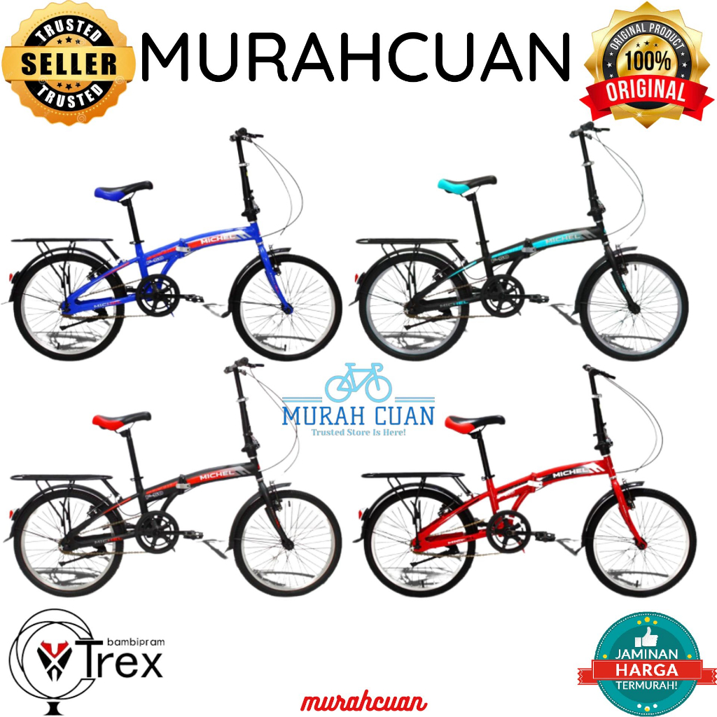 Jual Sepeda Lipat Michel Ukuran Inch Single Speed Sepeda