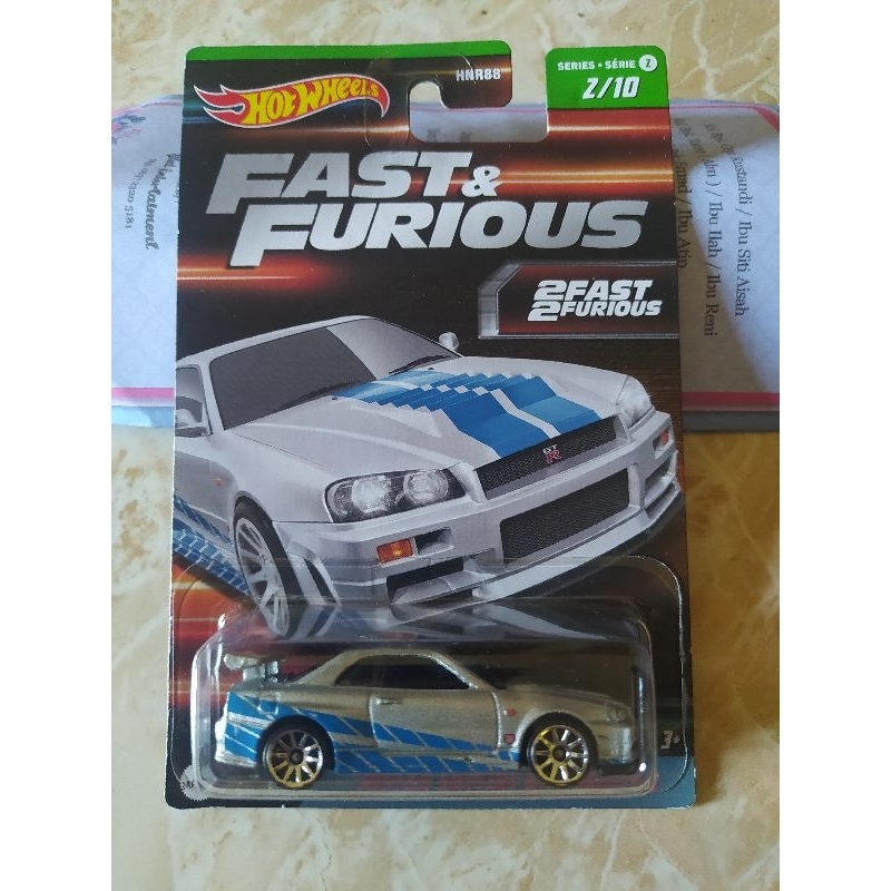 Jual Hotwheels Fast Furious Wave Nissan Skyline Gt R Bnr Shopee