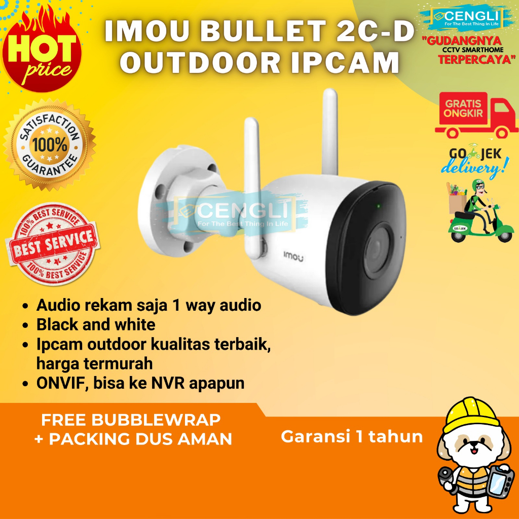 Jual Imou Bullet C D P Ip Camera Wifi Outdoor Ipc F P D