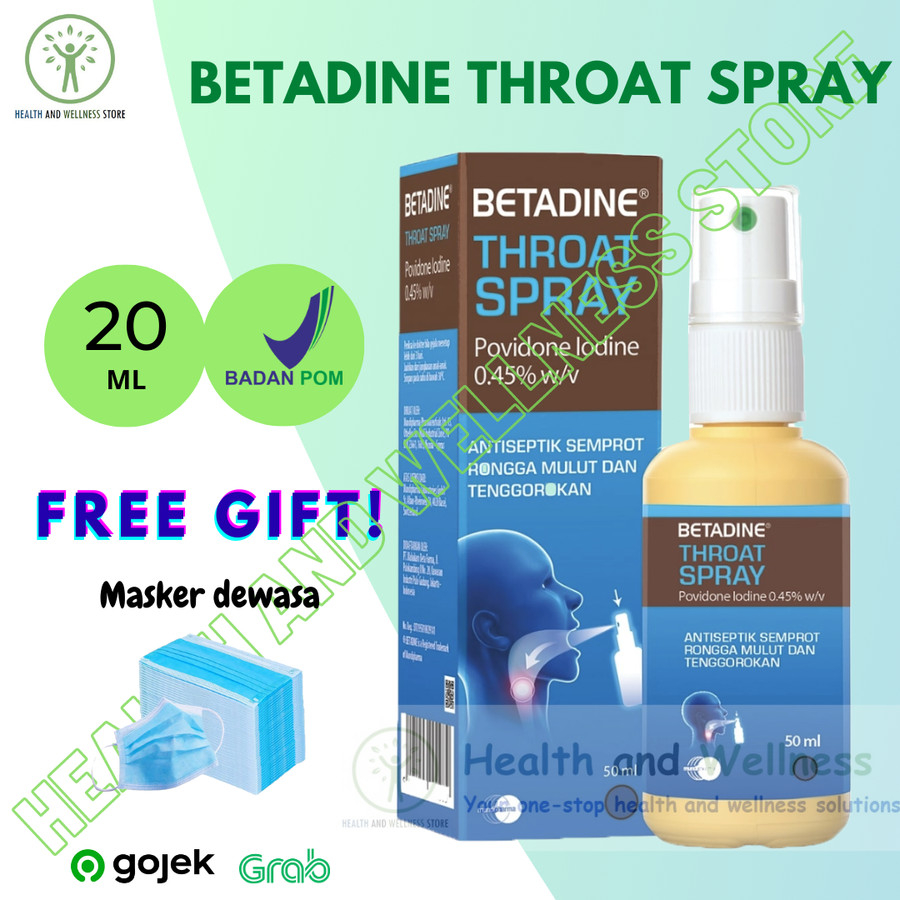 Jual Betadine Throat Spray Ml Antiseptik Semprot Mulut Tenggorokan